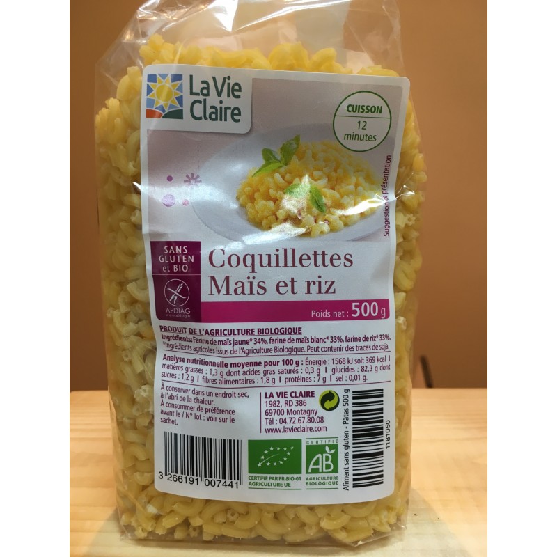 Coquillettes mais riz s/glu